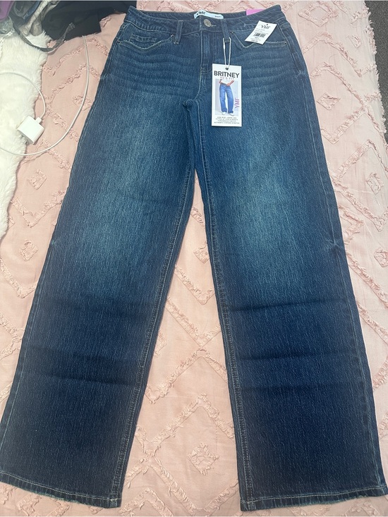 YMI Denim - YMI Britney Boyfriend Jeans in Dark Blue Wash